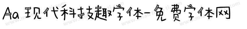 Aa 现代科技趣字体字体转换
